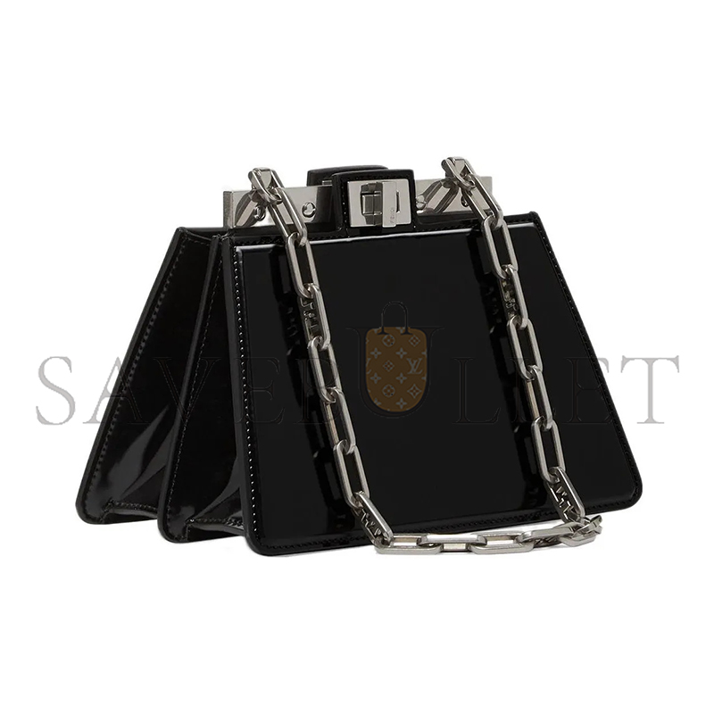 F**di peekaboo cut mini chain shoulder bag 8bn339anscf1juw (20.5*14*11cm)